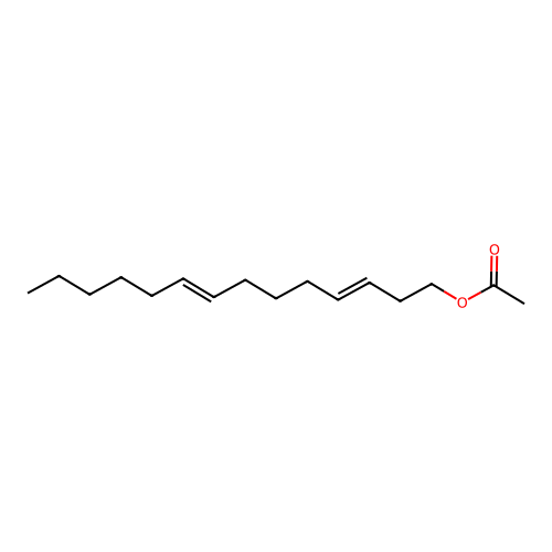 (E,Z)-3,8-Tetradecadien-1-ol acetate structure