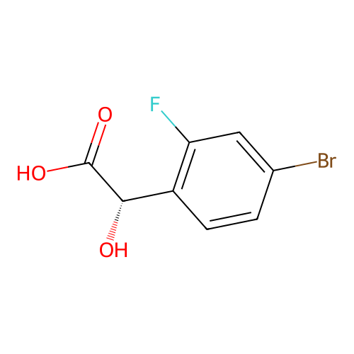 (S)-2-(4-Bromo-2-fluorophenyl)-2-hydroxyacetic Acid structure
