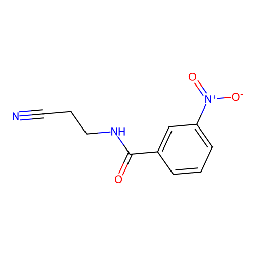 N-(2-cyanoethyl)-3-nitrobenzamide structure