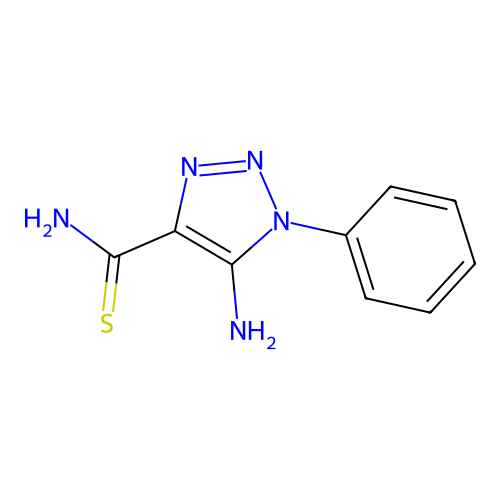 5-amino-1-phenyl-1H-1,2,3-triazole-4-carbothioamide structure