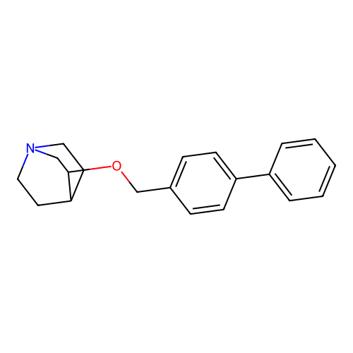 3-[(4-Phenylphenyl)methoxy]-1-azabicyclo[2.2.2]octane structure