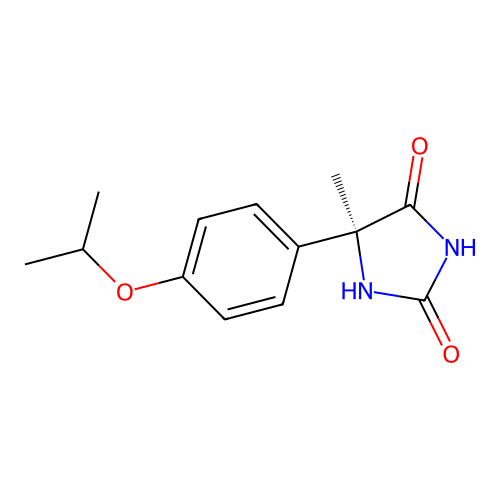 (S)-5-(4-isopropoxyphenyl)-5-methylimidazolidine-2,4-dione structure