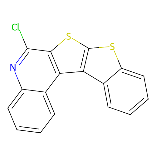 6-Chloro[1]benzothieno[3',2':4,5]thieno[2,3-c]quinoline structure