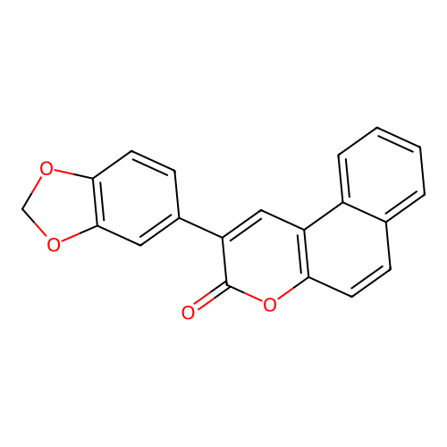 2-(benzo[d][1,3]dioxol-5-yl)-3H-benzo[f]chromen-3-one structure