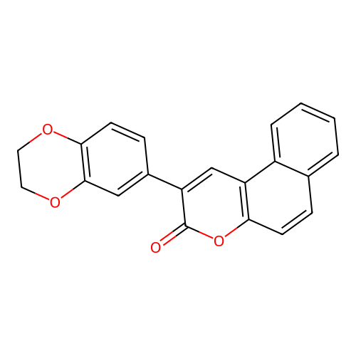 2-(2,3-dihydrobenzo[b][1,4]dioxin-6-yl)-3H-benzo[f]chromen-3-one structure