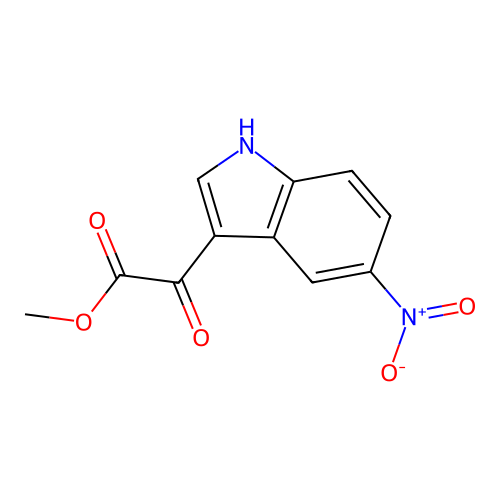 methyl 2-(5-nitro-1H-indol-3-yl)-2-oxoacetate structure