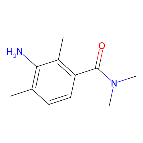 3-amino-N,N,2,4-tetramethylbenzamide structure