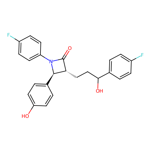 依折麦布 structure