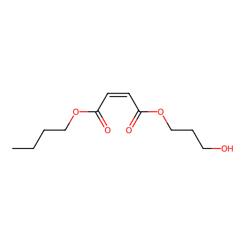 Butyl 2-hydroxymethylethyl maleate structure