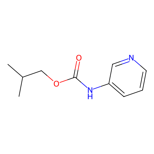 Isobutyl pyridine-3-ylcarbamate structure