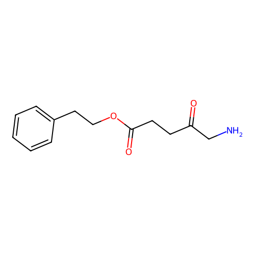 2-Phenylethyl 5-amino-4-oxopentanoate structure