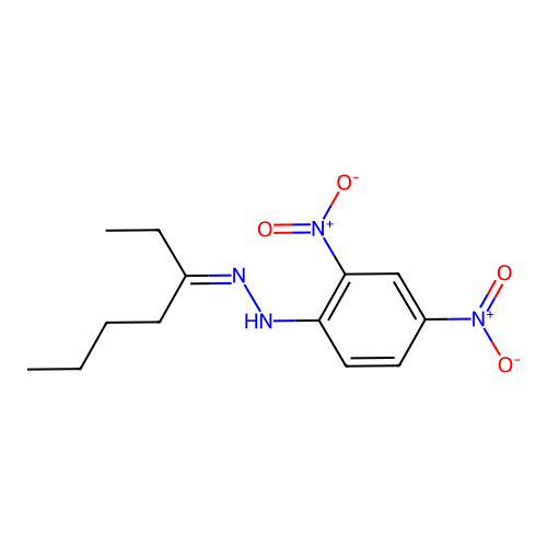 N-[(Z)-heptan-3-ylideneamino]-2,4-dinitroaniline structure