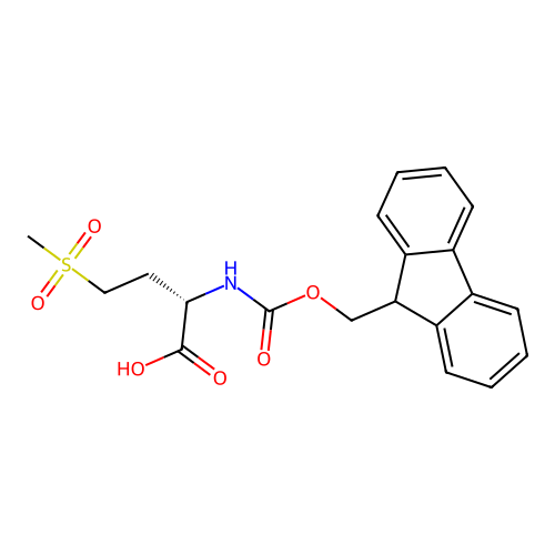 Fmoc-met(O2)-OH structure