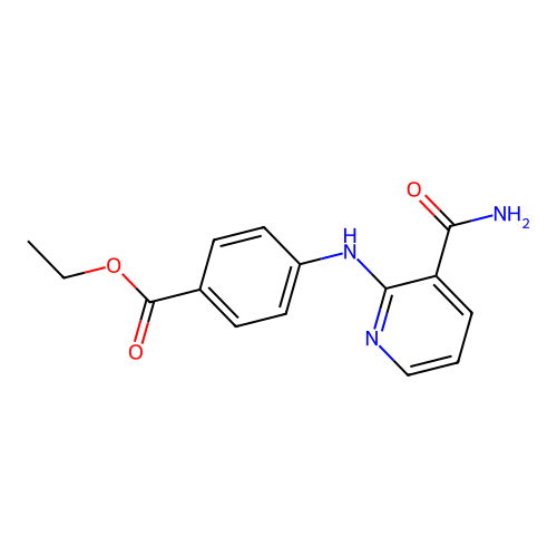 Ethyl 4-[(3-carbamoylpyridin-2-yl)amino]benzoate structure