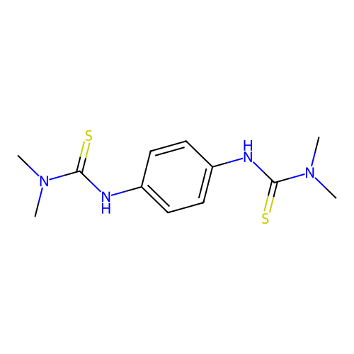 Benzene, 1,4-bis(3,3-dimethylthioureido)- structure
