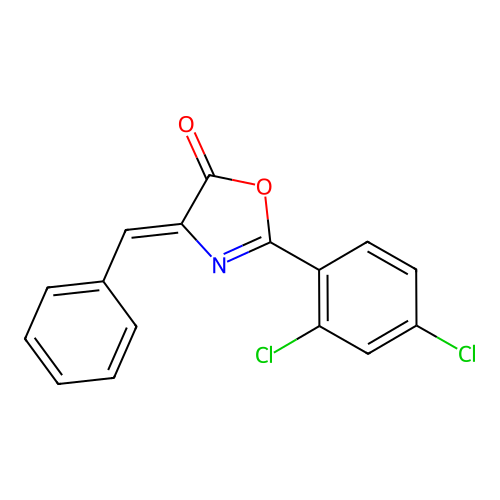 4-Benzylidene-2-(2,4-dichlorophenyl)-1,3-oxazol-5-one structure