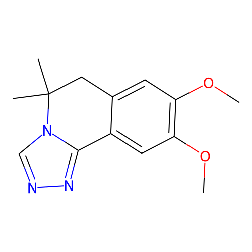 8,9-Dimethoxy-5,5-dimethyl-5,6-dihydro-[1,2,4]triazolo[3,4-a]isoquinoline structure