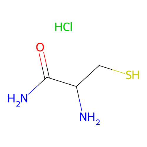 2-Amino-3-sulfanylpropanamide hydrochloride structure