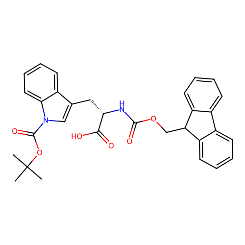 Fmoc-Trp(Boc)-OH structure