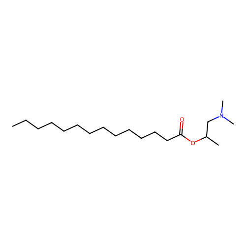 Tetradecanoic acid, 2-(dimethylamino)-1-methylethyl ester structure