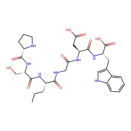 Pro-Ser-Nva-Gly-Asp-Trp structure