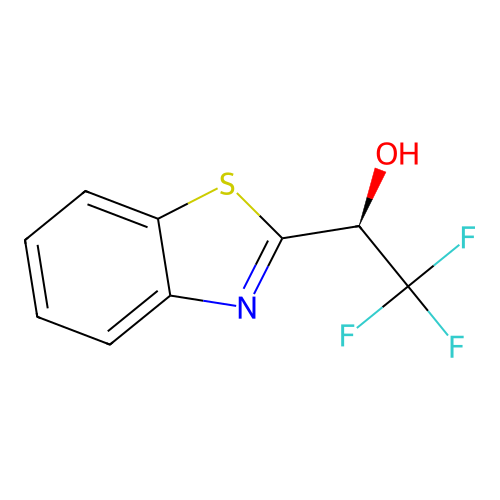 (1S)-1-(1,3-benzothiazol-2-yl)-2,2,2-trifluoroethan-1-ol structure