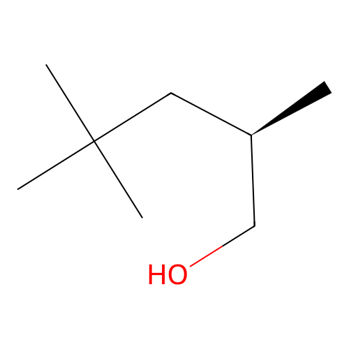 (2R)-2,4,4-trimethylpentan-1-ol structure