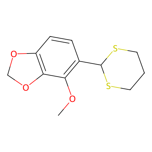 5-(1,3-Dithian-2-yl)-4-methoxy-1,3-benzodioxole structure