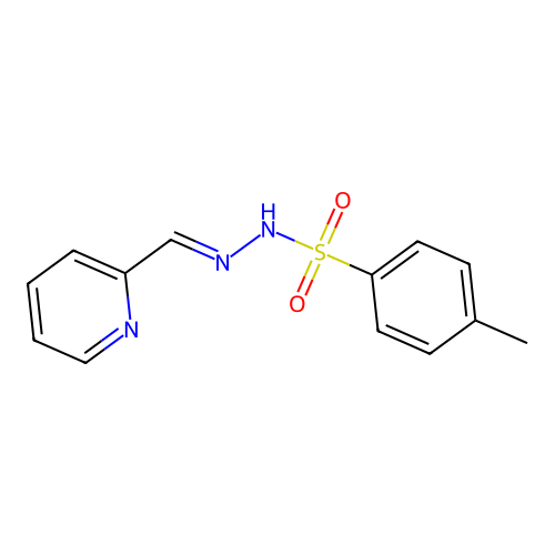 4-methyl-N'-[(E)-(pyridin-2-yl)methylidene]benzene-1-sulfonohydrazide structure