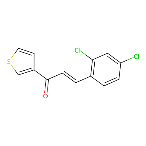 3-(2,4-Dichlorophenyl)-1-(3-thienyl)-2-propen-1-one structure