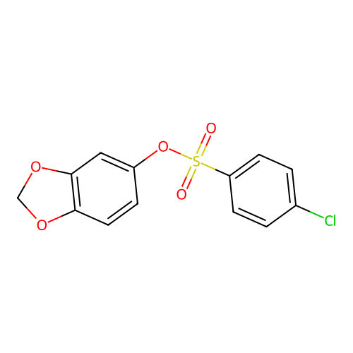 1,3-Benzodioxol-5-yl 4-chlorobenzenesulfonate structure