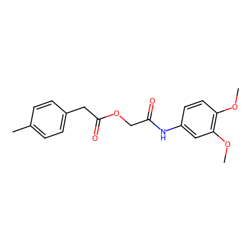 2-[(3,4-Dimethoxyphenyl)amino]-2-oxoethyl (4-methylphenyl)acetate structure