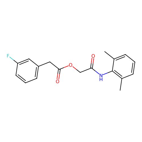 [2-(2,6-Dimethylanilino)-2-oxoethyl] 2-(3-fluorophenyl)acetate structure