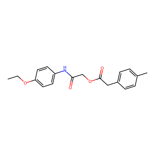 2-[(4-Ethoxyphenyl)amino]-2-oxoethyl (4-methylphenyl)acetate structure