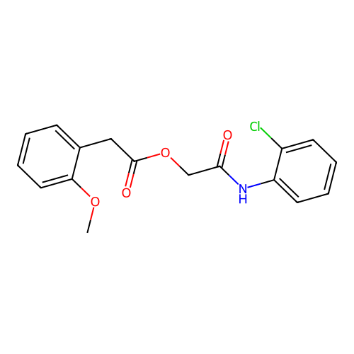 [2-(2-Chloroanilino)-2-oxoethyl] 2-(2-methoxyphenyl)acetate structure