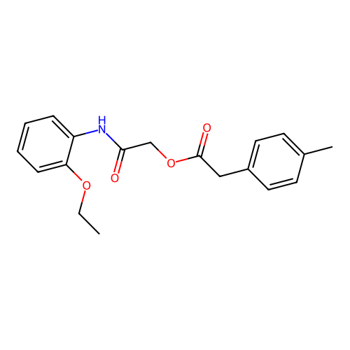 2-[(2-Ethoxyphenyl)amino]-2-oxoethyl (4-methylphenyl)acetate structure