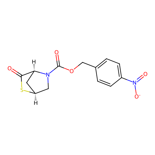 4-Nitrobenzyl (1S,4S)-3-oxo-2-thia-5-azabicyclo[2.2.1]heptane-5-carboxylate structure