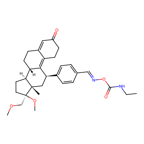Asoprisnil ecamate structure