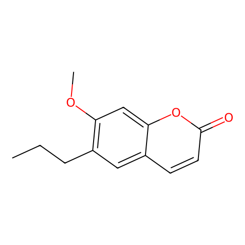 7-Methoxy-6-propylchromen-2-one structure