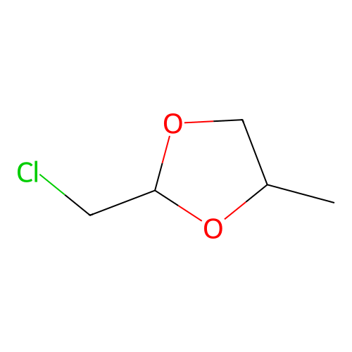 1,3-Dioxolane, 2-(chloromethyl)-4-methyl- structure