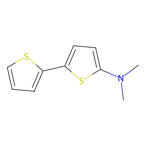 N,N-dimethyl-5-thiophen-2-ylthiophen-2-amine structure