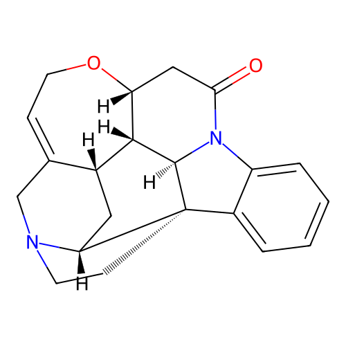 (+)-Strychnine structure