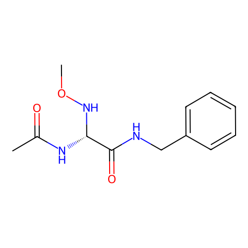 (2R)-2-acetamido-N-benzyl-2-(methoxyamino)acetamide structure