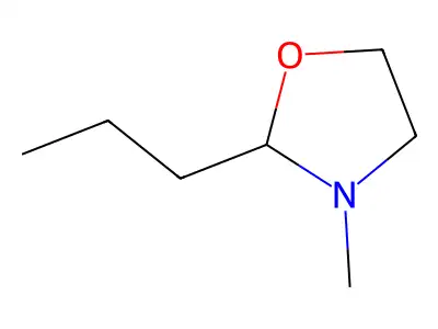 Oxazolidine, 3-methyl-2-propyl- structure