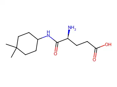 (4S)-4-Amino-5-((4,4-dimethylcyclohexyl)amino)-5-oxopentanoic acid structure