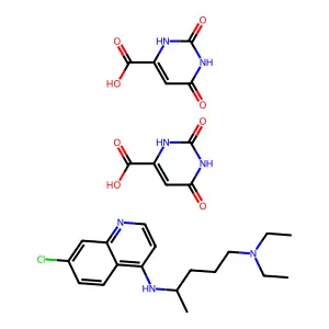 Chloroquine diorotate structure