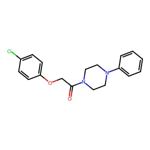 1-[(4-Chlorophenoxy)acetyl]-4-phenylpiperazine structure