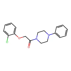 2-(2-Chlorophenoxy)-1-(4-phenylpiperazin-1-yl)ethanone structure