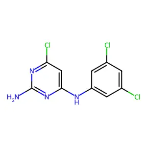 6-chloro-N4-(3,5-dichlorophenyl)pyrimidine-2,4-diamine structure