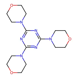 2,4,6-三吗啉基-1,3,5-三嗪 structure
